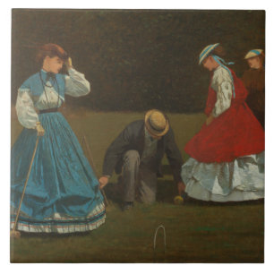 Carreau En Céramique Winslow Homer - Croquet Scene
