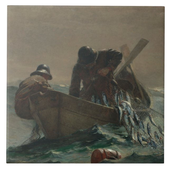Carreau En Céramique Winslow Homer - Le Herring Net (Devant)