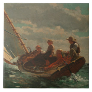 Carreau En Céramique Winslow Homer - passant en coup de vent vers le
