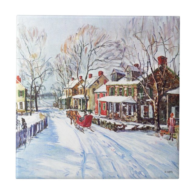 Carreau En Céramique Winter Wonderland (Devant)