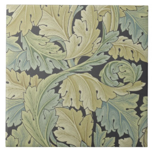 Carreau En Céramique Wm Morris Acanthus Arts & Artisanat Tuile De Folia