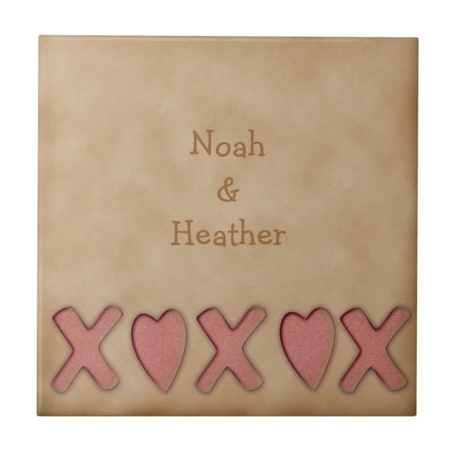 Carreau En Céramique XOXO rustique (Devant)