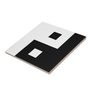 Carreau En Céramique Yin carré Yang