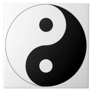 Carreau En Céramique Yin paisible Yang