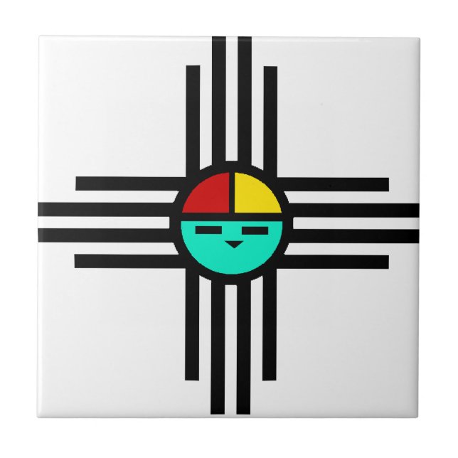 Carreau En Céramique Zia Sun Dieu (Devant)