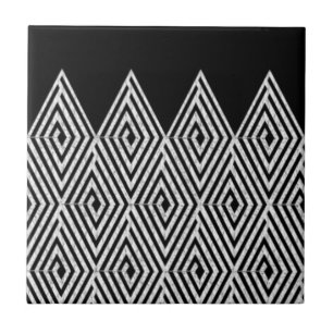 Carreau En Céramique Zigzag Diamond Chevron motif tribal