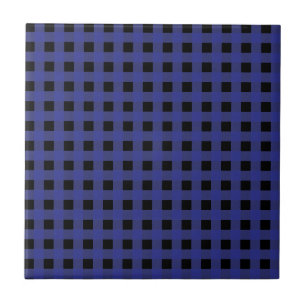 Carreau en vichy bleu et noir
