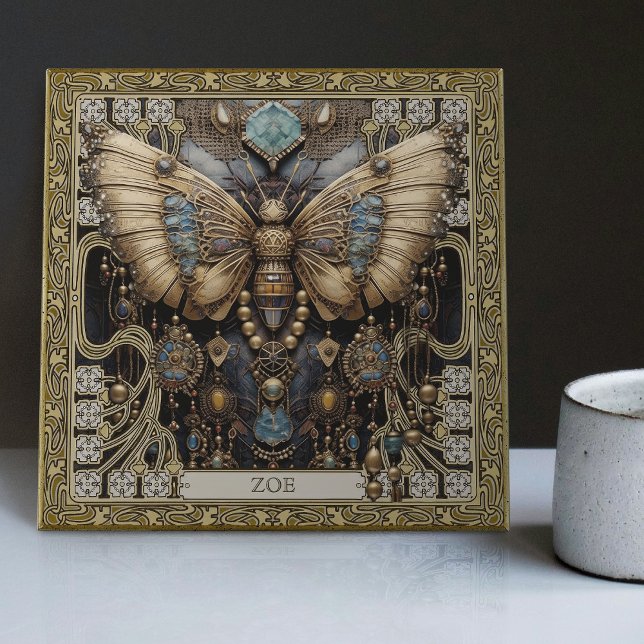 Carreau Enchanted Tribal Butterfly Spirit Animal (Créateur téléchargé)