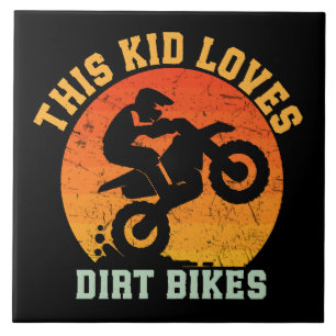 Carreau Enfants Drôle Dirt Vélo