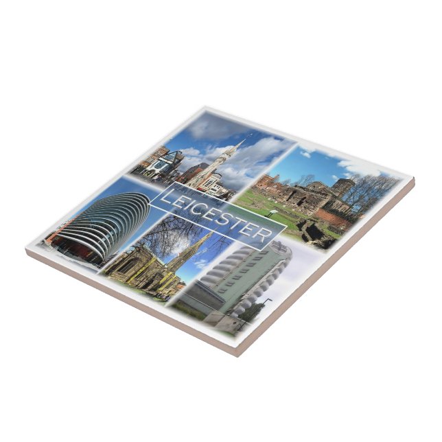 Carreau ENG044 LEICESTER, Angleterre, Europe, (Côté)