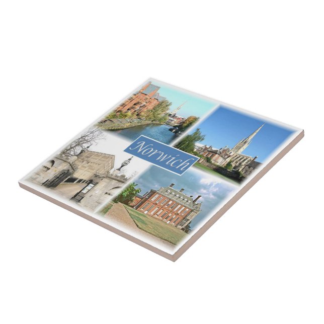 Carreau ENG054 NORWICH NORFOLK, Angleterre, (Côté)