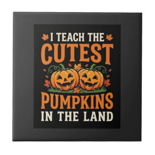 Carreau Enseignant Halloween Citrouilles les Plus Mignonne