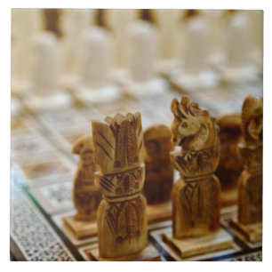 Carreau Ensemble d'échecs à vendre, souk Khan el Khalili,