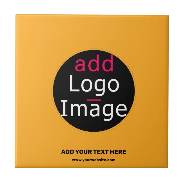 Carreau Entreprise moderne Personnalisé Macaroni & Tee de  (Devant)