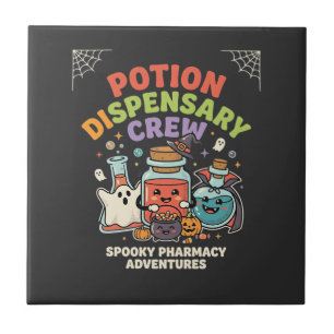 Carreau Équipe de potion de pharmacie Halloween