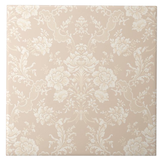 Carreau Équipe romaine de Floral Damask (Devant)