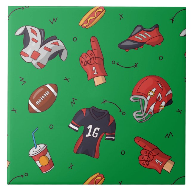 Carreau Équipement sportif de football avec Motif alimenta (Devant)