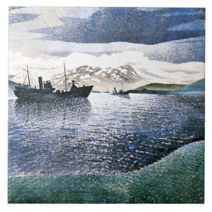 Carreau Eric Ravilious - Norvège, réalisme magique,
