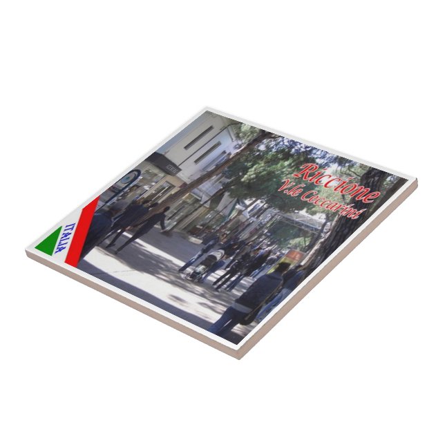 Carreau ERM022 RICCIONE, Viale Ceccarini, Italie, (Côté)