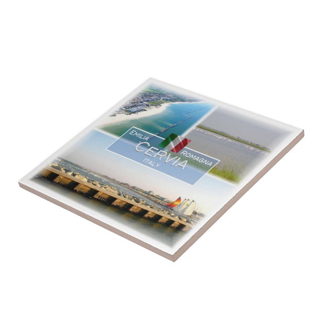 Carreau ERM028 CERVIA, Vue mer, Italie, (Côté)