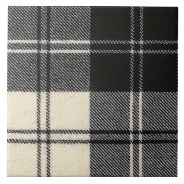 Carreau Erskine B/W Modern Original Clan écossais Tartan (Devant)