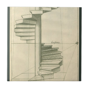Carreau Escaliers Architecturaux vintages, Escalier Spiral