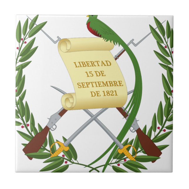 Carreau Escudo de armas de Guatemala - Armoiries (Devant)