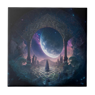 Carreau Espace extra-atmosphérique Imaginaire surréaliste
