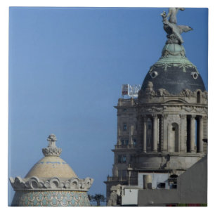 Carreau Espagne, Catalogne, Barcelone. Le toit de Barcelon