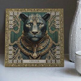 Carreau Esprit du panthère Tribal personnalisé