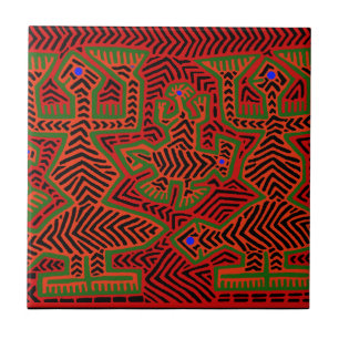 Carreau Esprits Mola Indiens Kuna