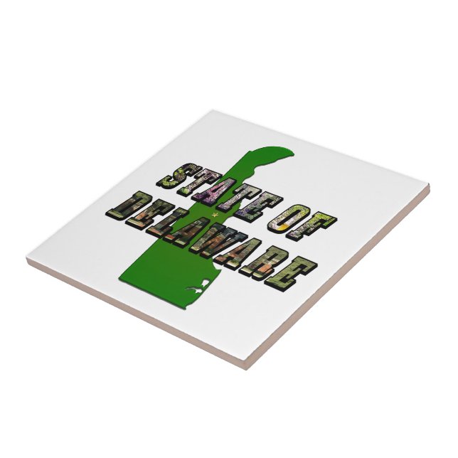 Carreau État du Delaware Image Texte et Plan Plan Plan (Côté)
