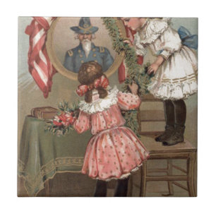 Carreau États-Unis drapeau Union de la guerre civile