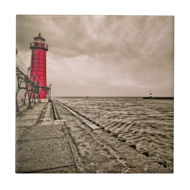 Carreau États-Unis, Michigan, phare de Grand Haven (Devant)