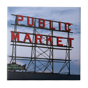 Carreau États-Unis, Washington, Seattle, Pike Street Marke