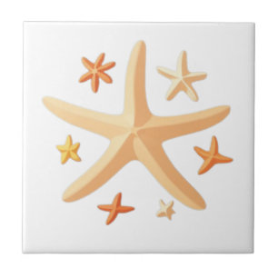 Carreau Étoiles de mer et les petites
