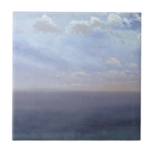 Carreau Étude sur le nuage avec mer et ciel - Albert Biers