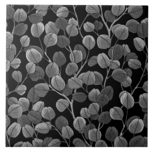 Carreau Eucalyptus en gris