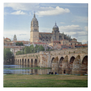 Carreau Europe, Espagne, Salamanque. Le pont romain sur