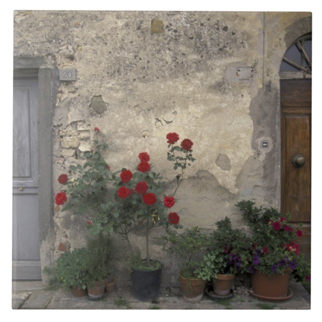 Carreau Europe, Italie, Toscane, Chianti, porte toscane ; (Devant)