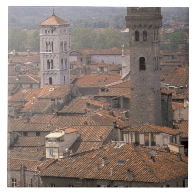 Carreau Europe, Italie, Toscane, Lucques, Panorama de la v (Devant)