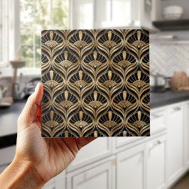 Carreau Éventail géométrique Art Déco de luxe #5 ID1196