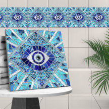 Evil Oeil Amulet Mosaic Art
