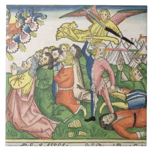 Carreau Exode 32 15-23 Moïse cassant les comprimés en