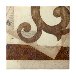 Carreau Extrait vintage de journal