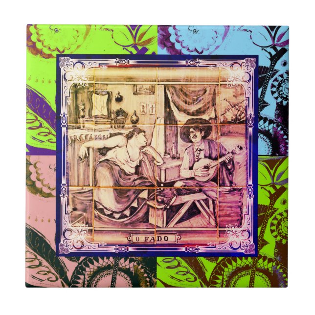 Carreau Fado, art populaire portugais (Devant)