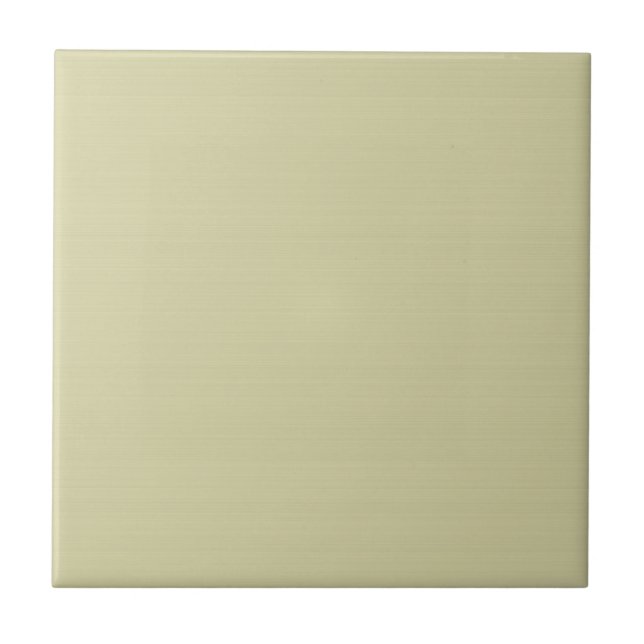 Carreau Faintly Striated Solid Sage Ceramic Tile (Devant)
