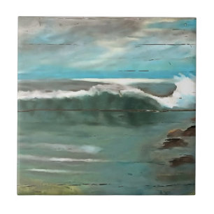 Carreau Faire Des Vagues Sur L'Art Marin Du Bois Déchiré
