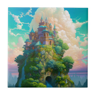 Carreau Fairy Tale Castle Imaginaire Art