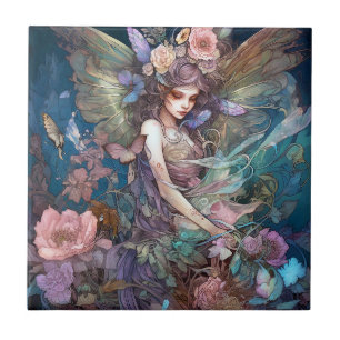 Carreau Fairy Woman Imaginaire Art